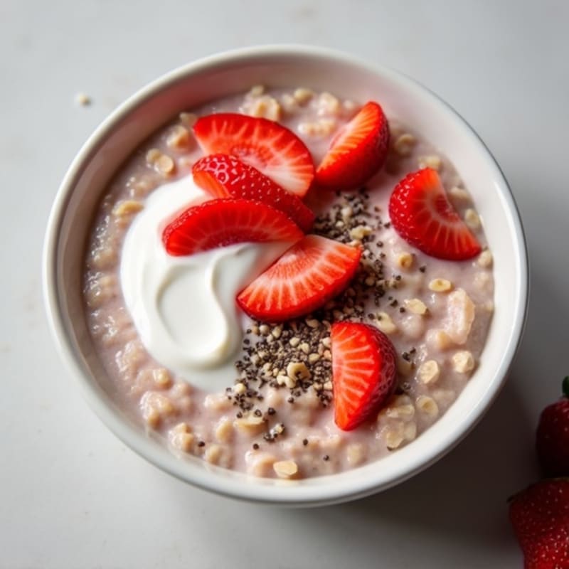Creamy Strawberry Overnight Oats