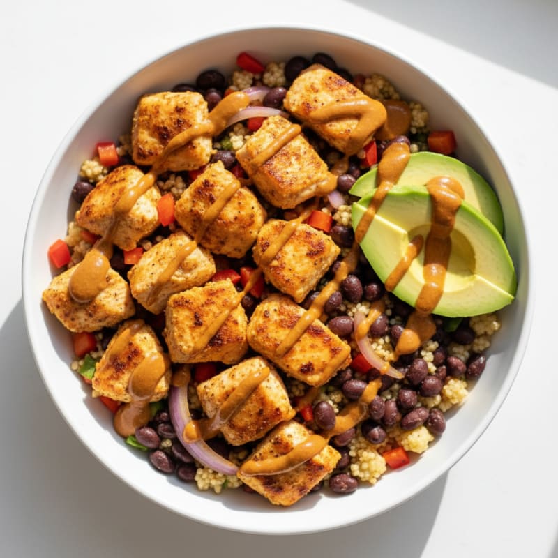 Chicken Taco Bowl with Chipotle Crema