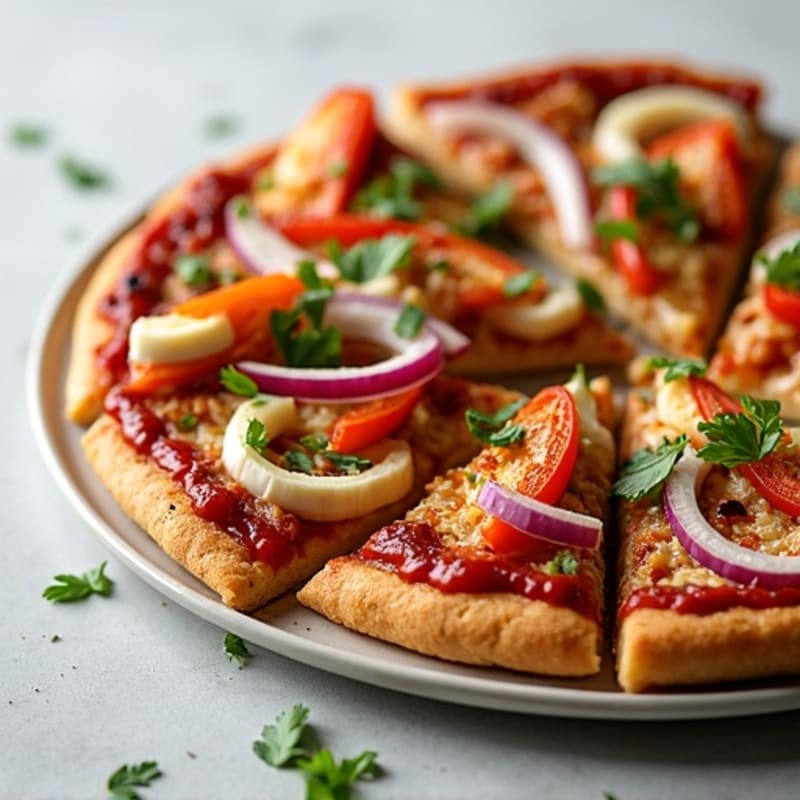 Healthy High-Protein BBQ Chicken Pizza