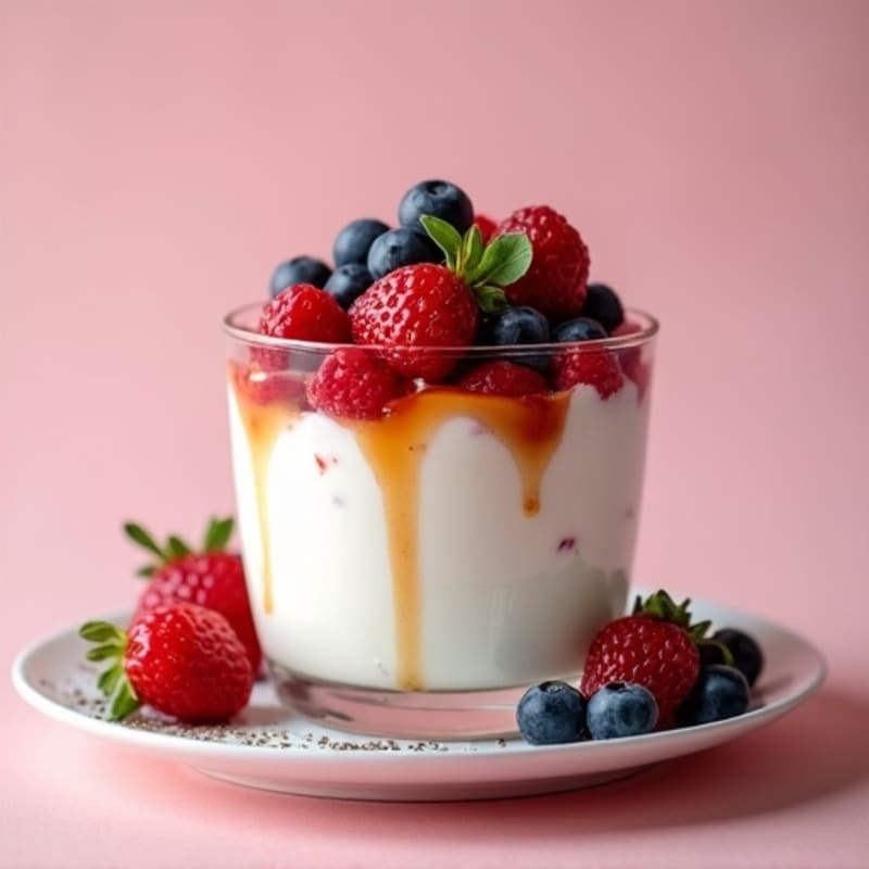 Greek Yogurt Protein Parfait with Berries