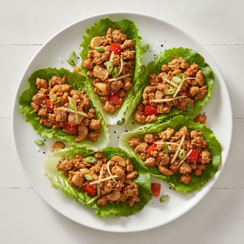 Savory Turkey Lettuce Wraps