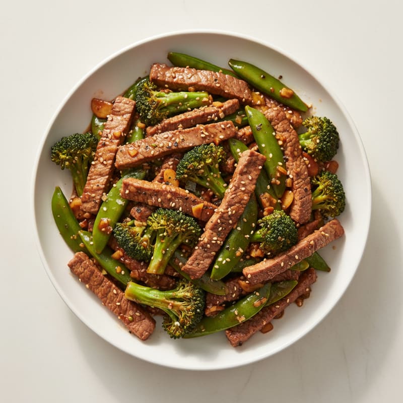 Tender Sesame-Ginger Beef Stir-Fry