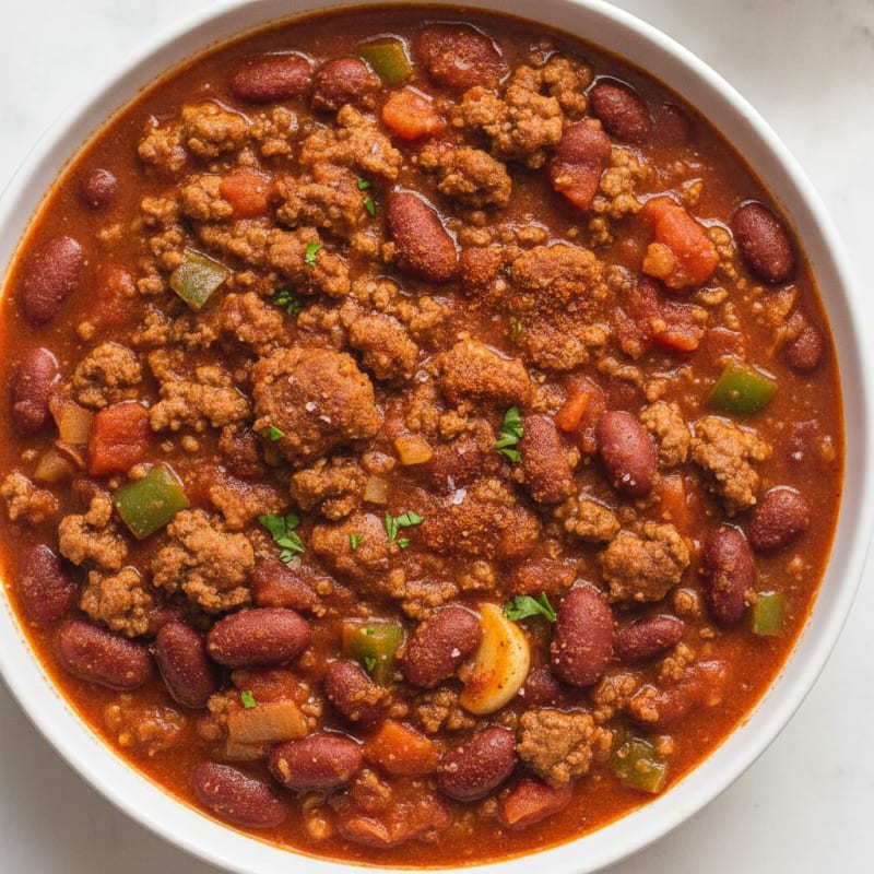 Hearty Slow Cooker Beef Chili