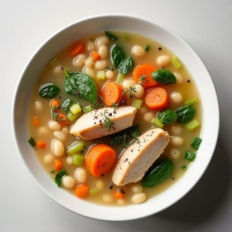 Hearty White Bean Chicken Vegetable Soup
