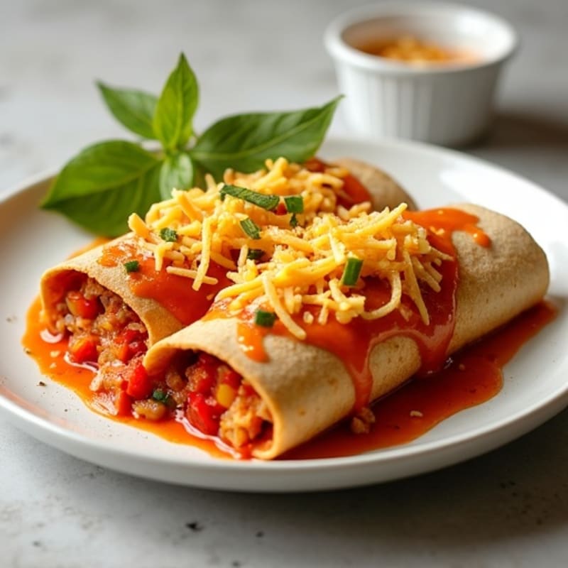 Spicy Baked Chicken Enchiladas