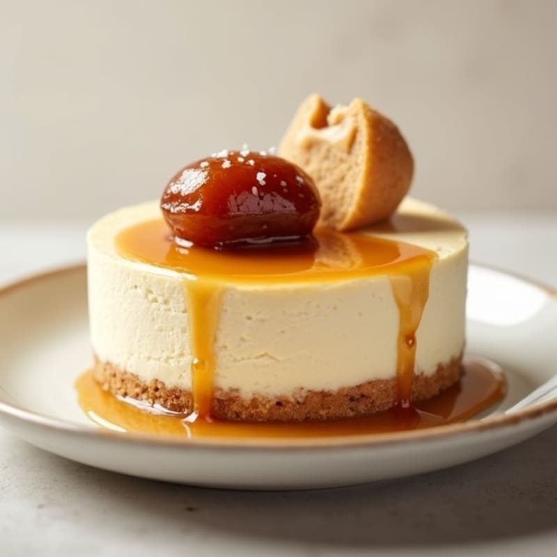Healthy Salted Caramel Cheesecake