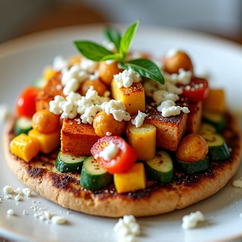 Crispy Roasted Vegetable Flatbread