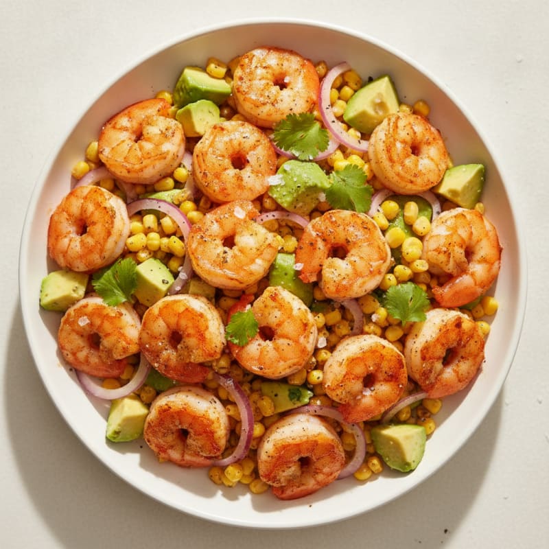 Honey-Paprika Corn and Avocado Salad