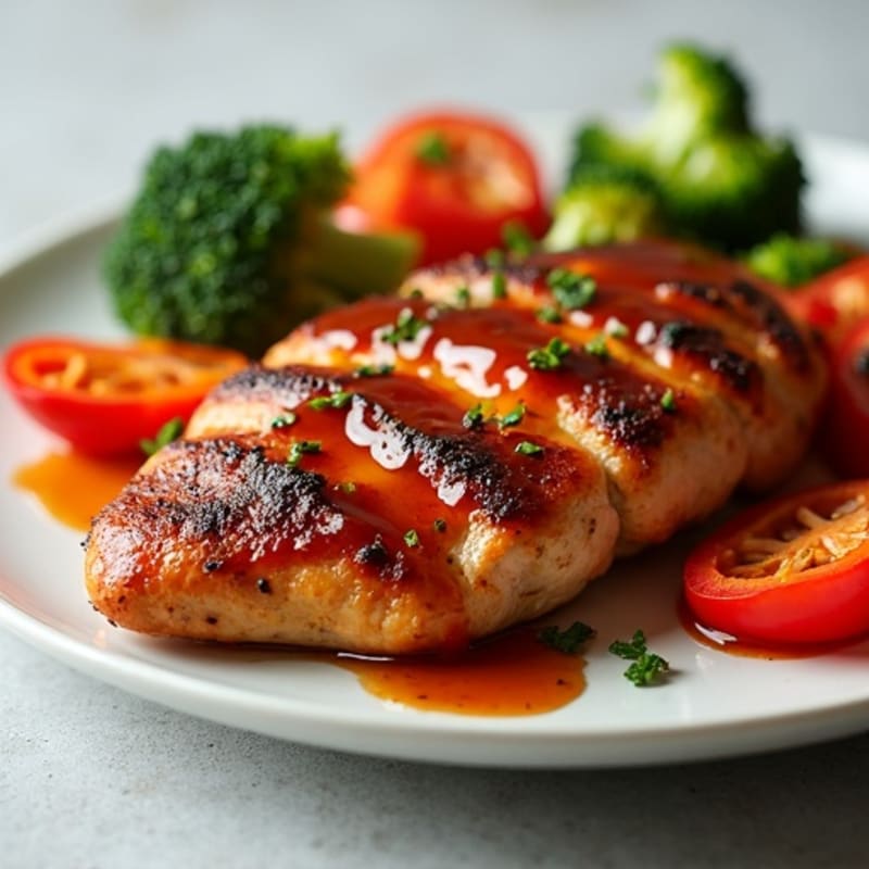 BBQ Ranch Chicken with Roasted Vegetables