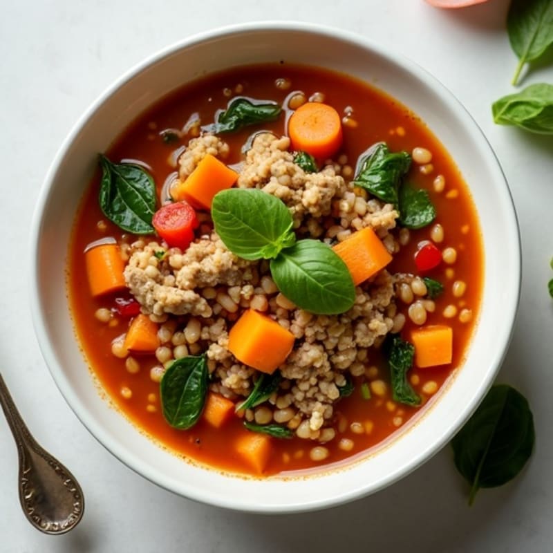 Hearty Lentil Turkey Vegetable Soup