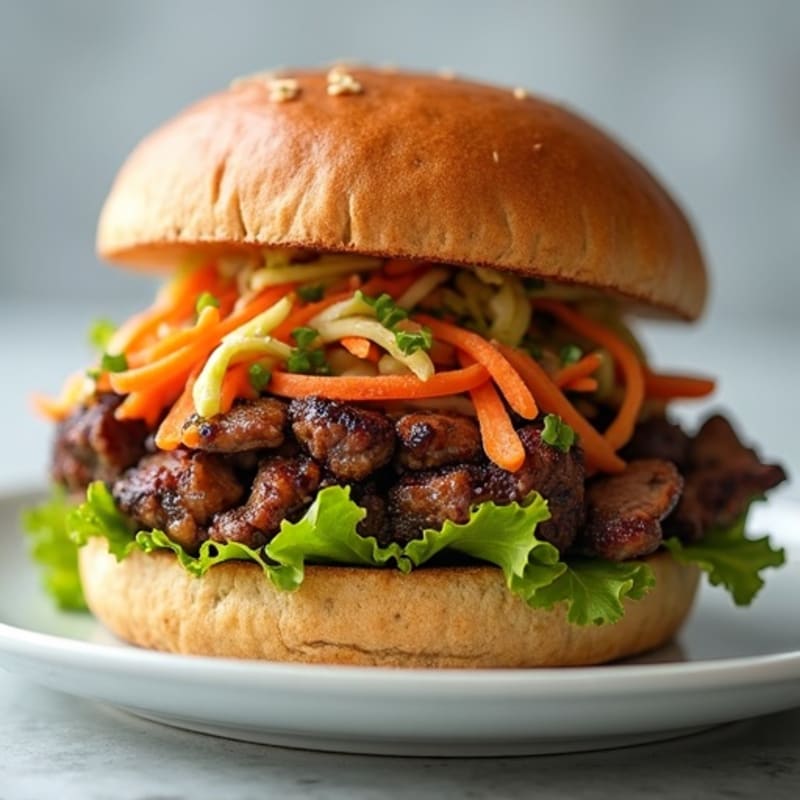 Lean Smoky Brisket Sandwich with Crisp Slaw