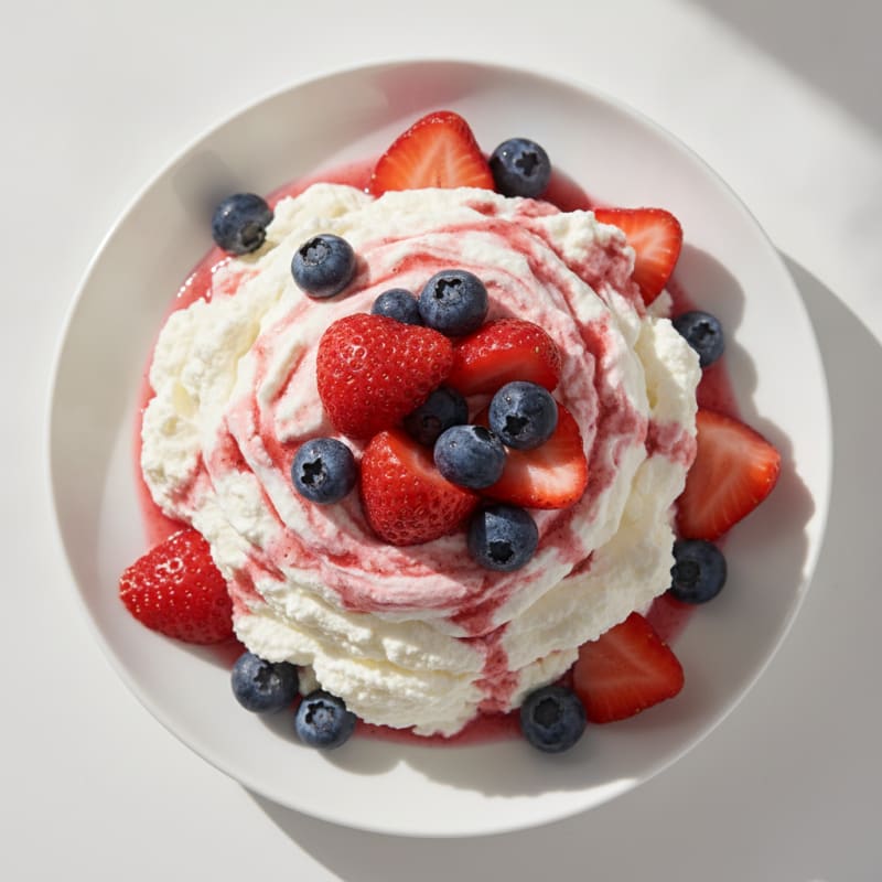 Greek Yogurt Protein Mousse with Fresh Berries