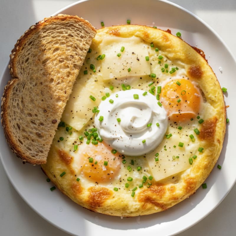 Baked Eggs with Havarti and Yogurt