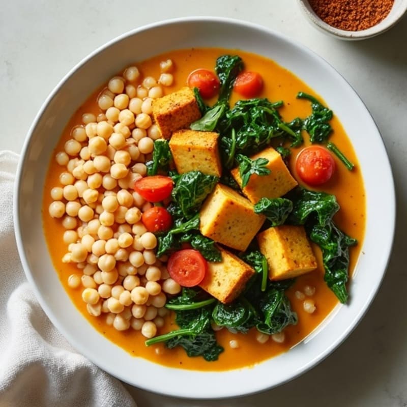 Creamy Chickpea and Spinach Curry