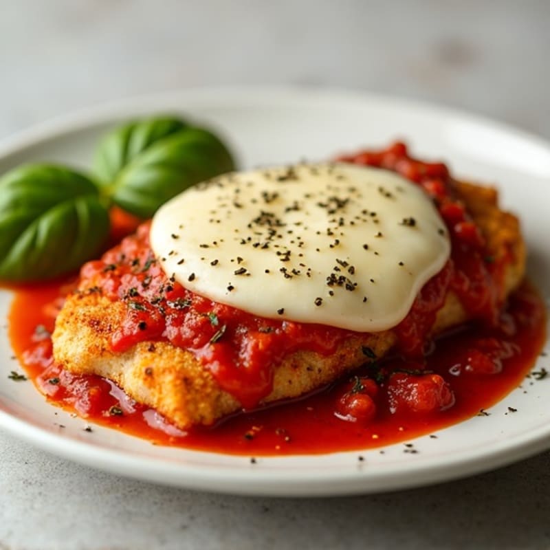 Crispy Baked Chicken Parm with Fresh Marinara