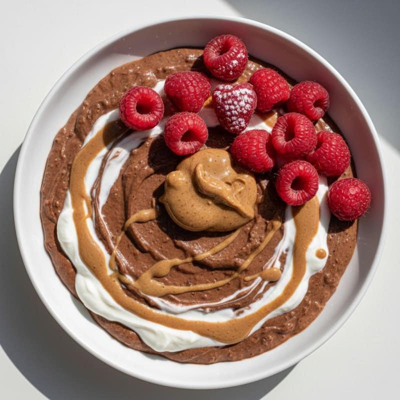 Silky Chocolate Protein Pudding with Greek Yogurt