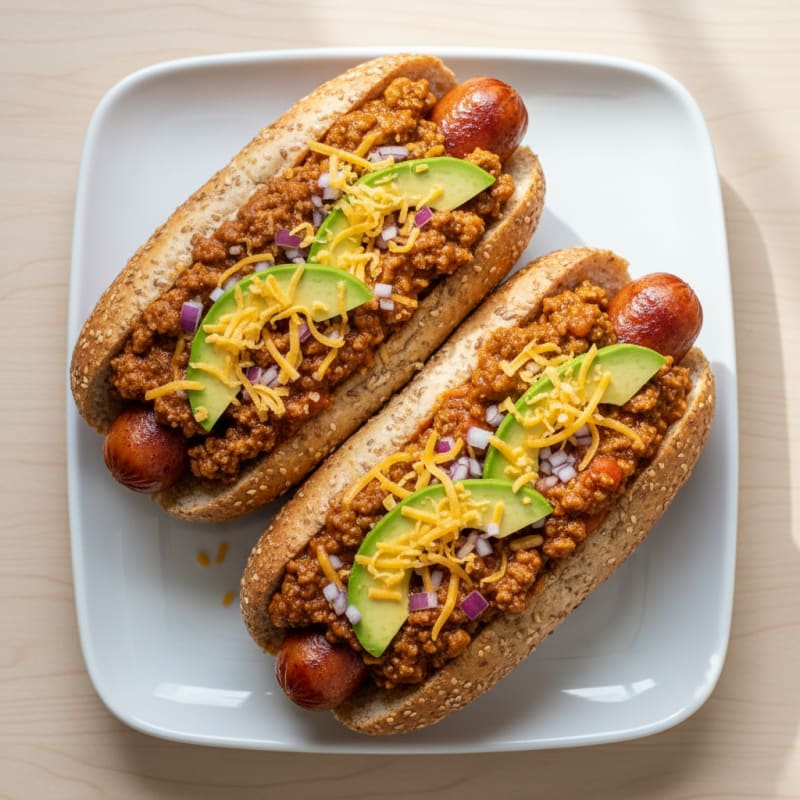 Crispy Chili Cheese Hot Dogs