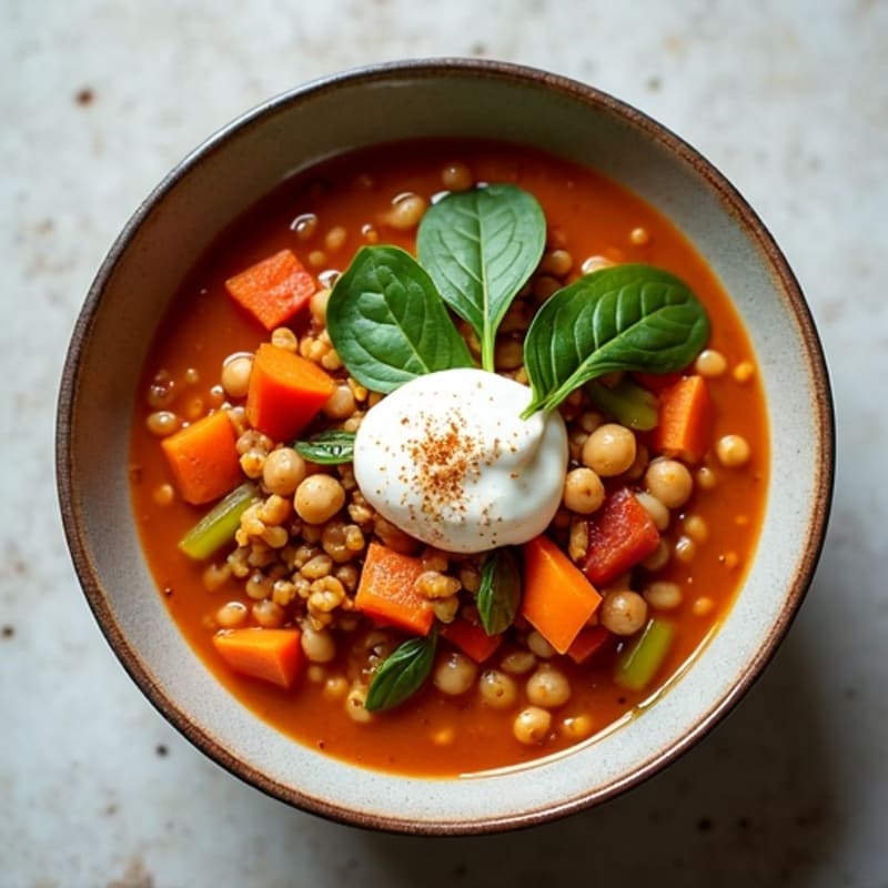 Hearty Spiced Red Lentil Stew