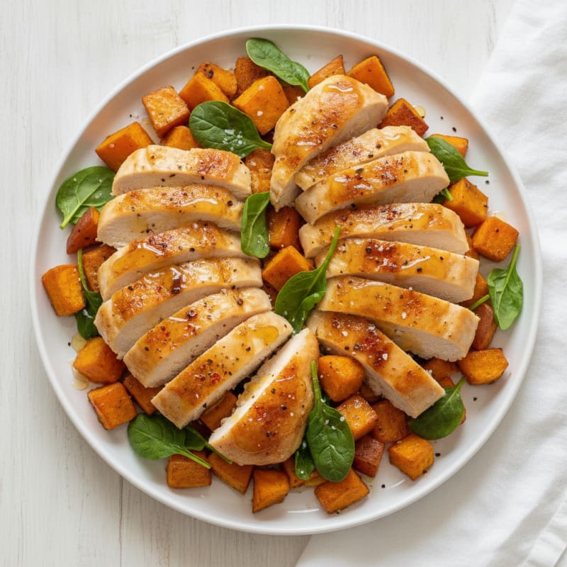 Honey-Lime Roasted Chicken and Sweet Potatoes