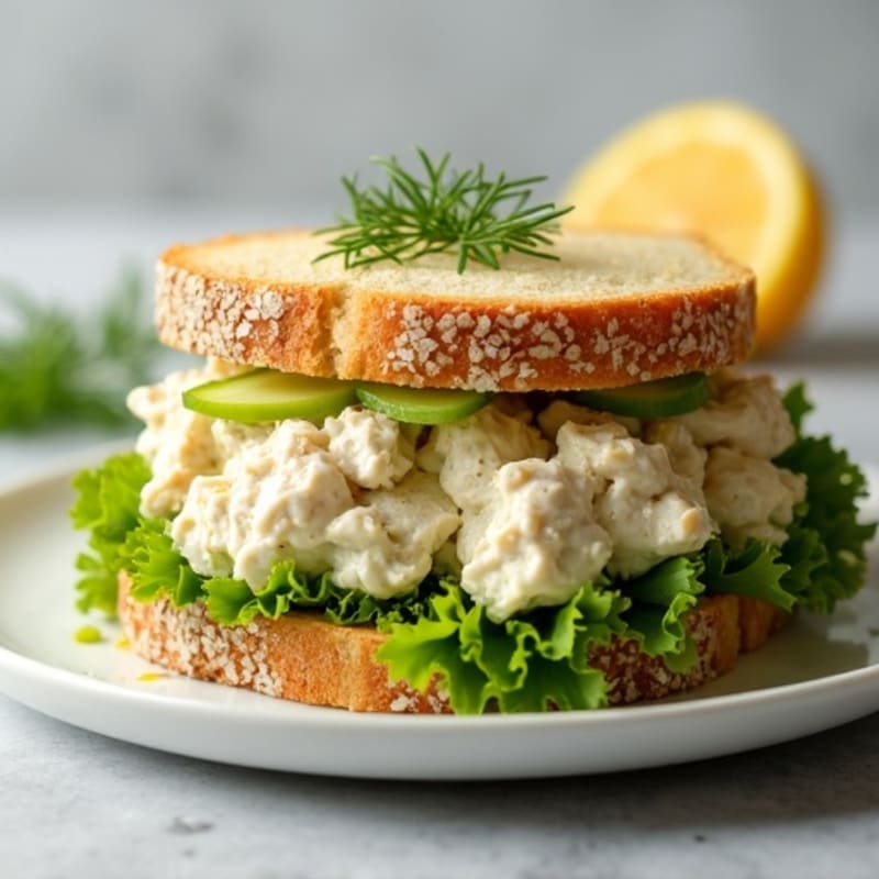 Creamy Dill Chicken Salad Sandwich