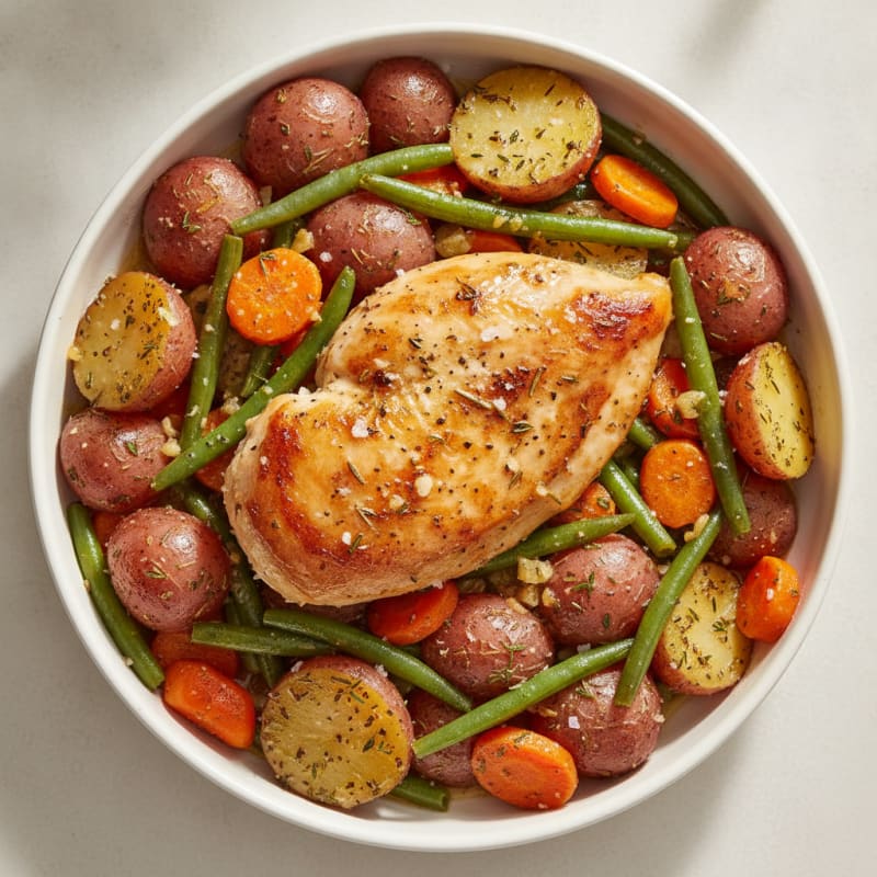 Slow Cooker Garlic Herb Chicken