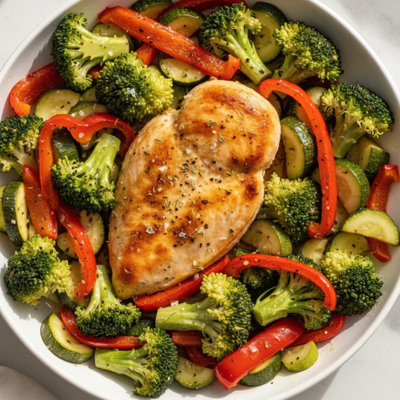 Sheet Pan Lemon Herb Chicken and Veggies