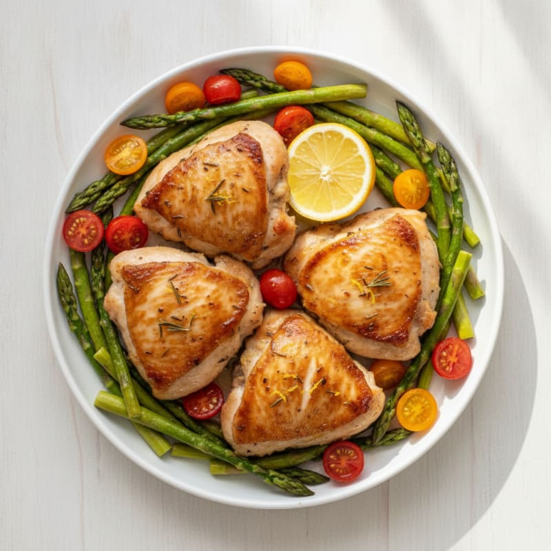 Lemon-Herb Roasted Chicken Thighs