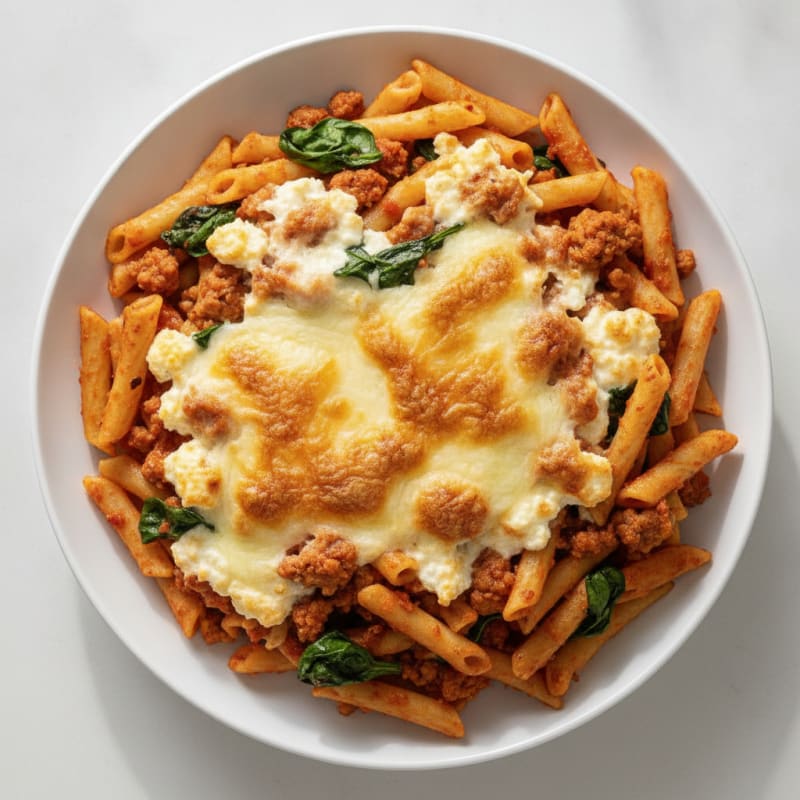 Classic Baked Ziti with Ricotta