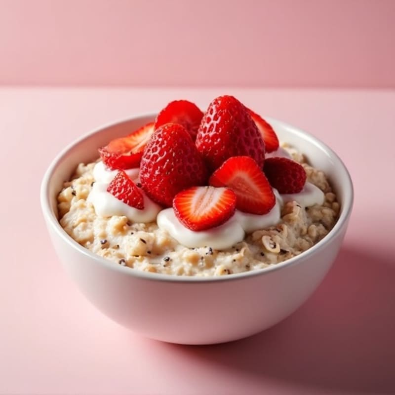 Strawberry Shortcake Overnight Oats