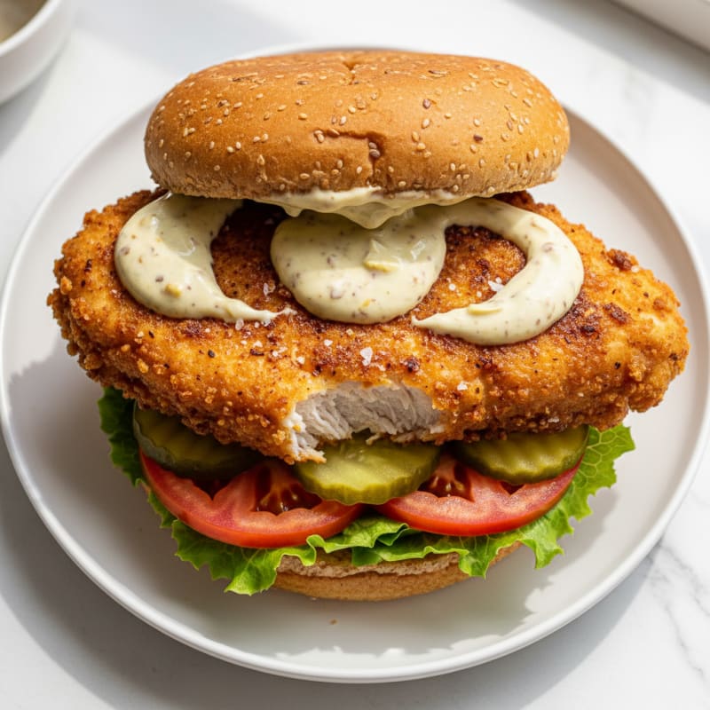 Crispy Buttermilk Fried Chicken Sandwich