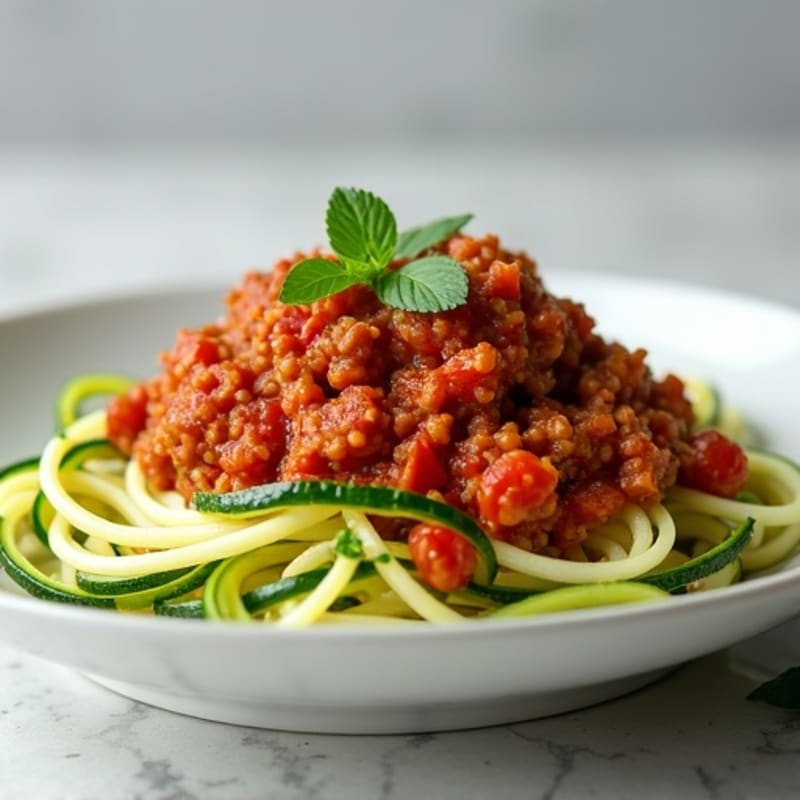 Protein-Packed Turkey Bolognese with Zucchini Noodles