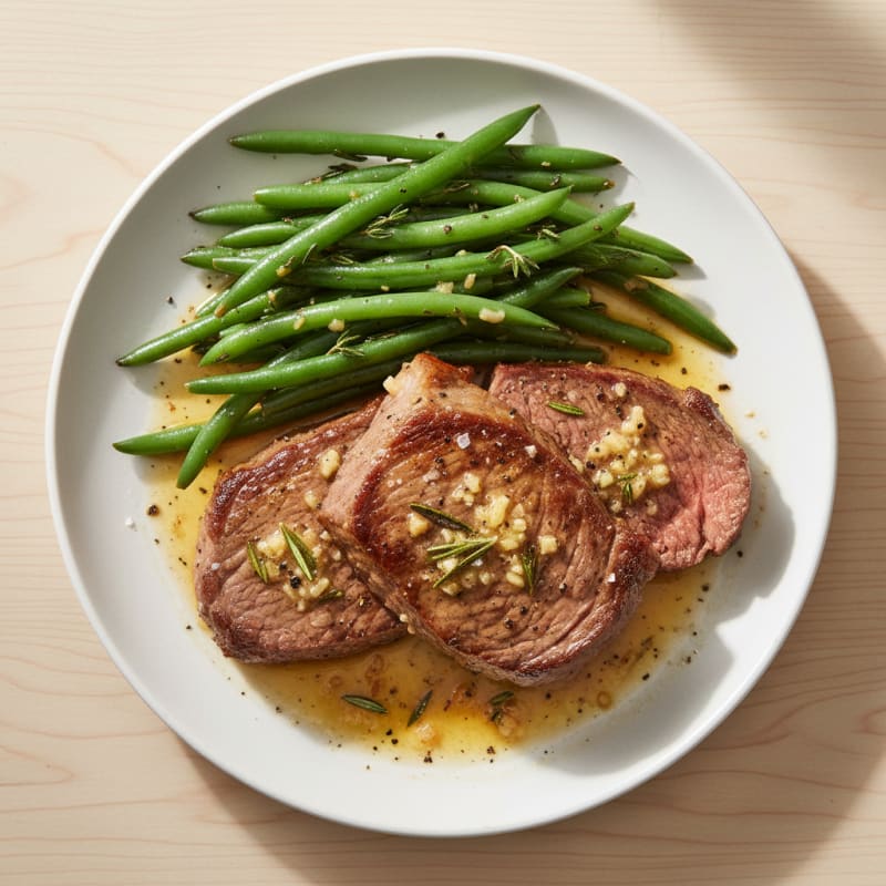 Garlic Herb Butter Pan-Seared Steak
