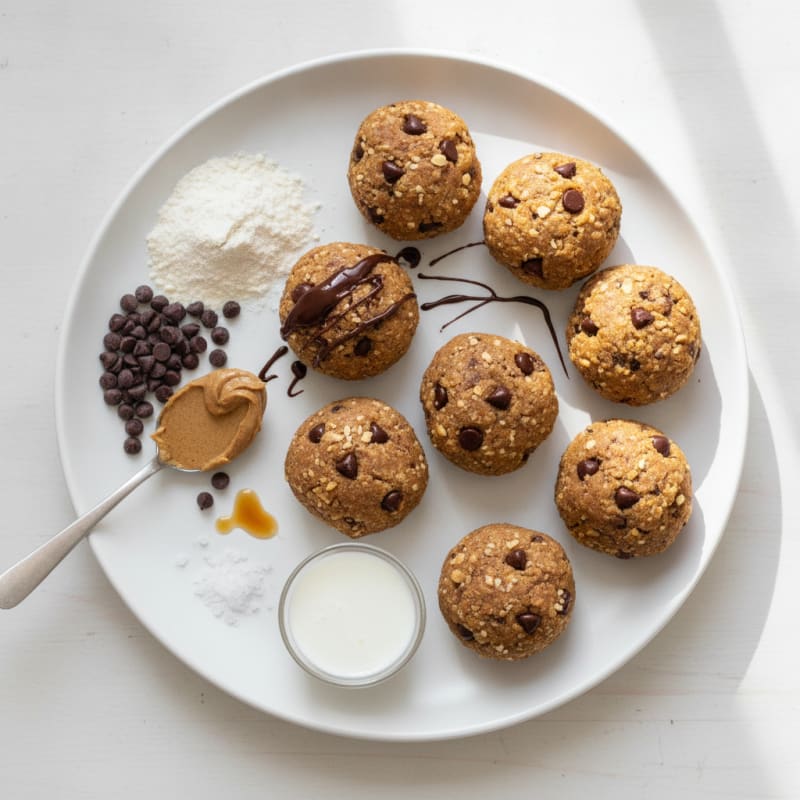 No-Bake Chocolate Chip Protein Bites