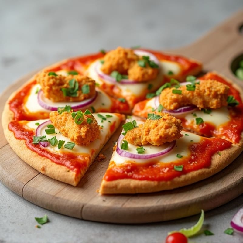 Crispy Buffalo Chicken Pizza