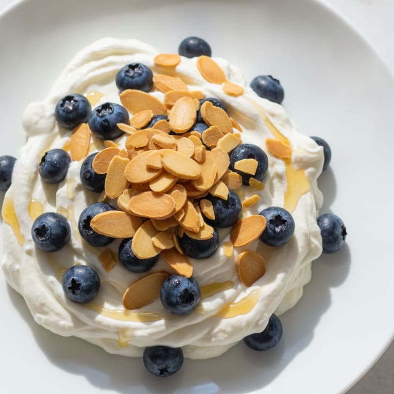Greek Yogurt Protein Parfait with Berries and Almonds