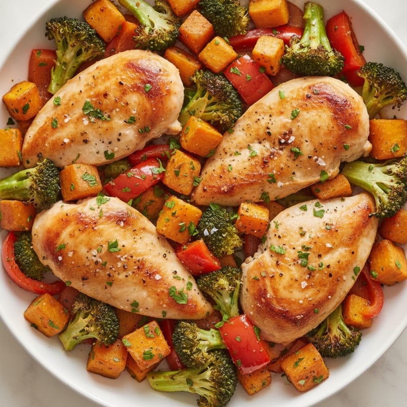 Roasted Vegetable Medley with Herb Vinaigrette