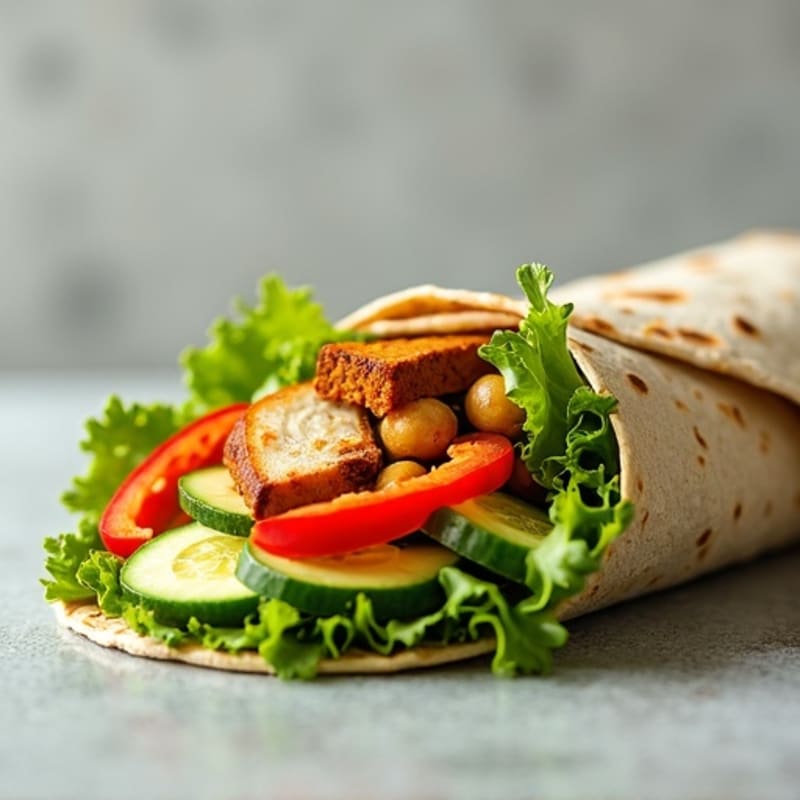 Fresh Crunchy Garden Veggie Wrap