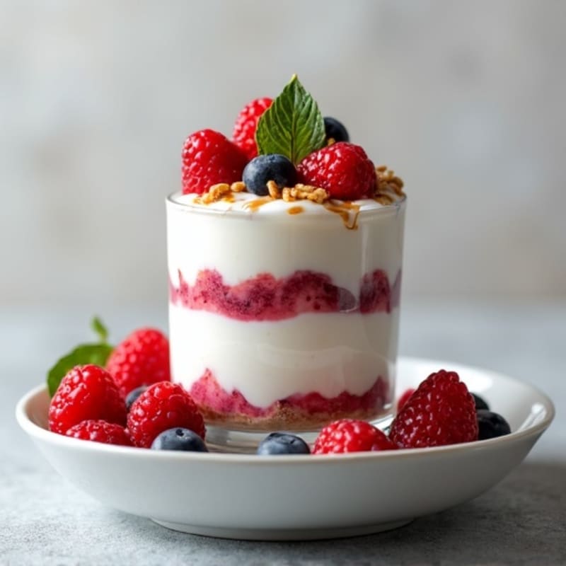 Creamy Greek Yogurt Protein Parfait with Mixed Berries