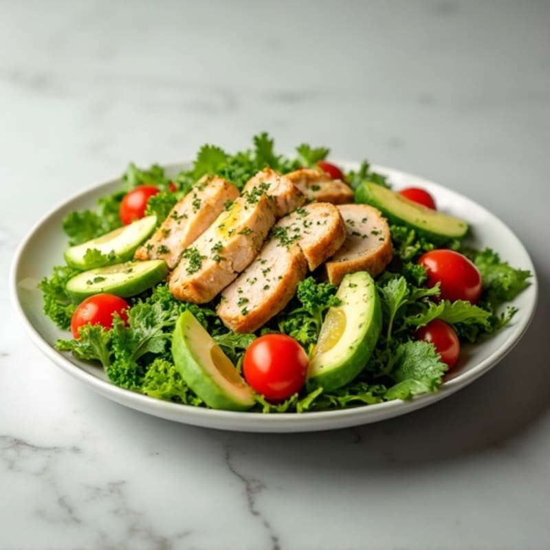 Fresh Herb Chicken Salad with Crisp Greens