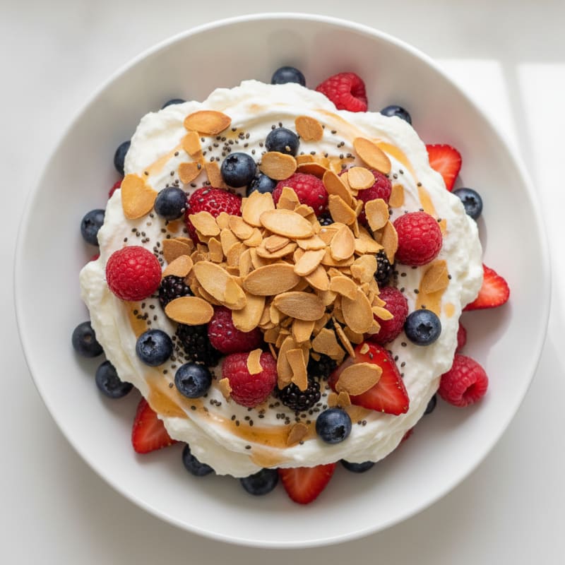 Creamy Greek Yogurt Protein Parfait with Mixed Berries