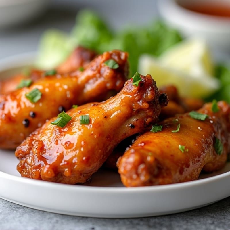 Crispy Baked Honey-Garlic Chicken Wings