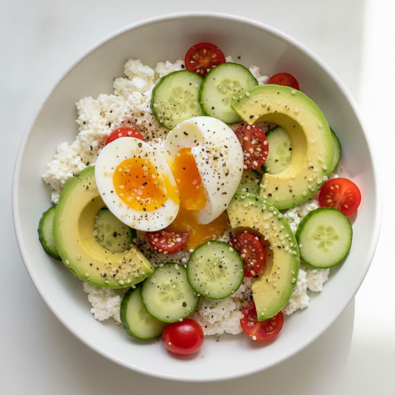 Savory Cottage Cheese Power Bowl