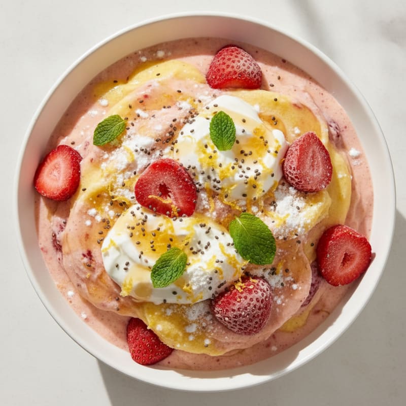 Strawberry Lemonade Protein Smoothie