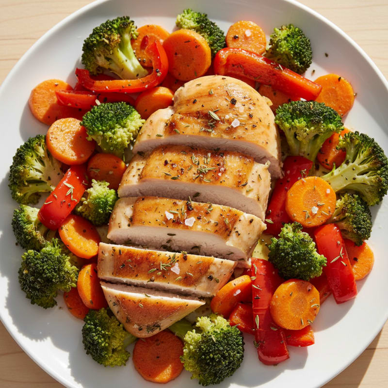 Garlic Herb Roasted Chicken with Vegetables