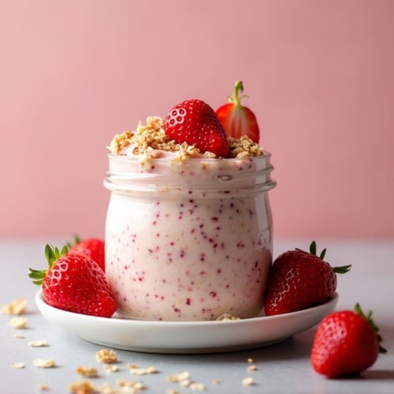 Creamy Strawberry Overnight Oats