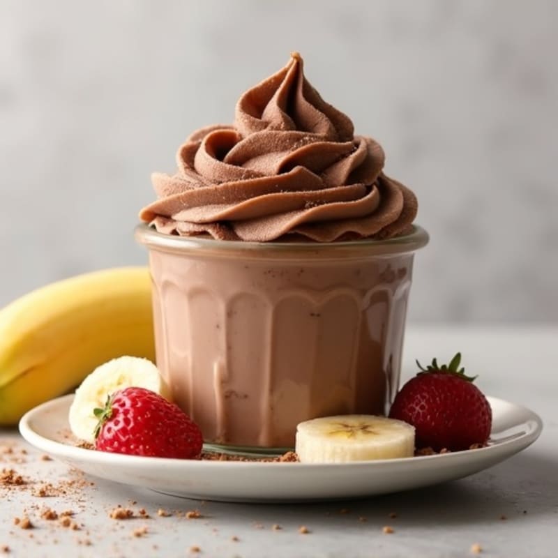 Protein-Packed Chocolate Almond Nice Cream
