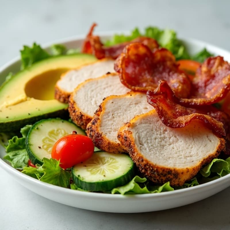 Turkey Club Chopped Salad with Crispy Turkey Bacon