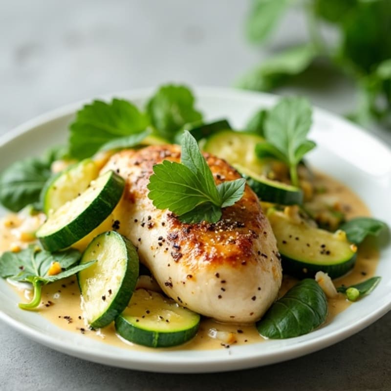 Creamy Green Coconut Chicken with Vibrant Vegetables