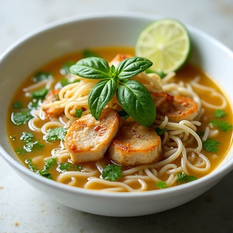 Aromatic Chicken Pho with Fresh Herbs