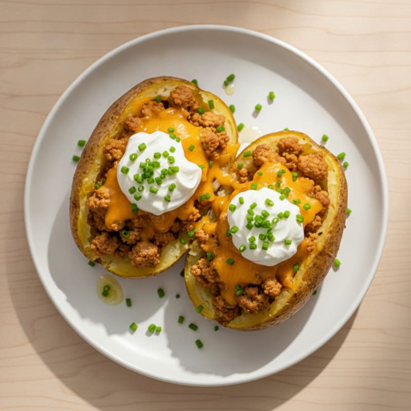 Loaded Baked Potatoes with Chives